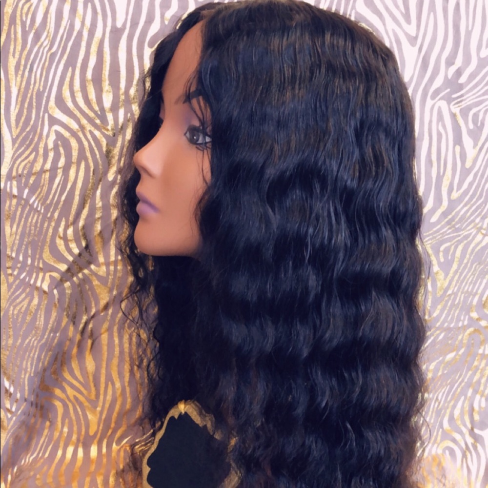 18” Full lace, loose deep wave unit